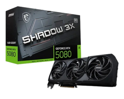 MSI RTX 5080 Shadow 3X OC 16GB GDDR7 Graphics Card