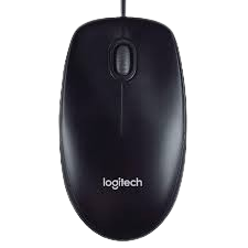 Logitech M90 Wired Mouse, Black