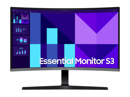 Samsung 27" 100Hz Curved Monitor|LS27D368GAWXXL|Black