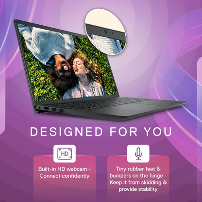 Dell 15 Laptop, Intel Core 3 100U Processor, 8GB, 512GB, Intel UHD Graphics Graphics, 15.6" FHD 120Hz IPS 250 nit Display, 12 Months Mcafee, Win 11 + Office H&S 2024, Black