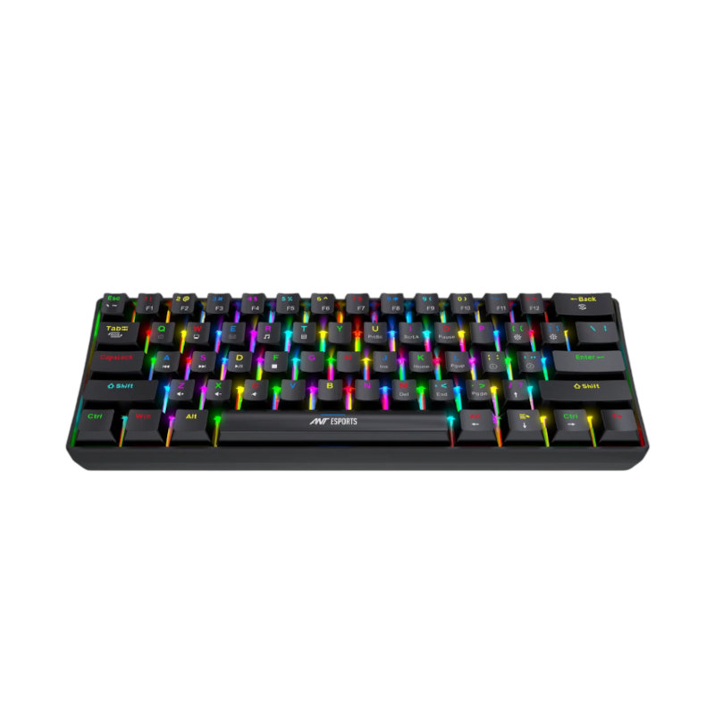 Ant Esports MK1350 Mini Wired Mechanical Gaming Keyboard - Black