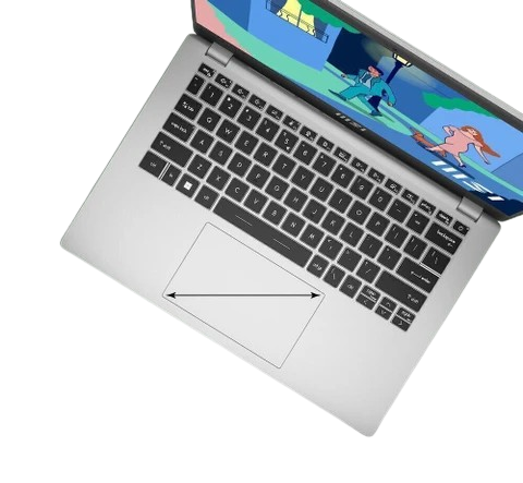 MSI Laptop Modern 14 - C12M i5 12th Gen, 8 GB RAM, 512 GB SSD, Windows, MS Office, Silver, 14" Dsiplay