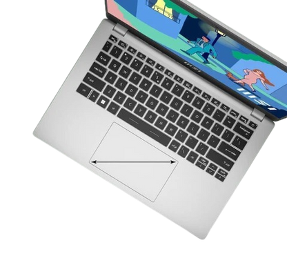 MSI Laptop Modern 14 - C12M i5 12th Gen, 8 GB RAM, 512 GB SSD, Windows, MS Office, Silver, 14" Dsiplay