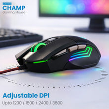 Lapcare LOX-509 Champ Wired RGB Gaming Mouse (Black)