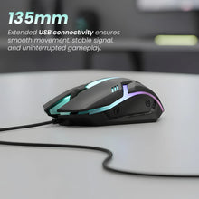 Lapcare LOX-510 CHAMP Wired Gaming Mouse (Black)