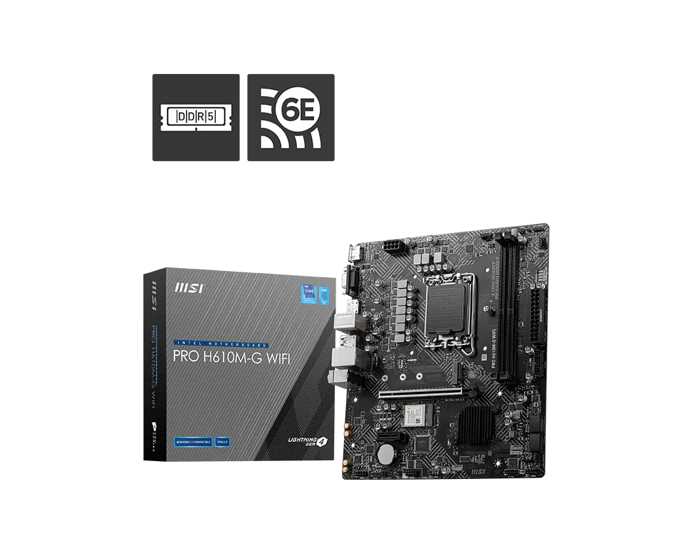 MSI Pro H610M-G WIFI Motherboard