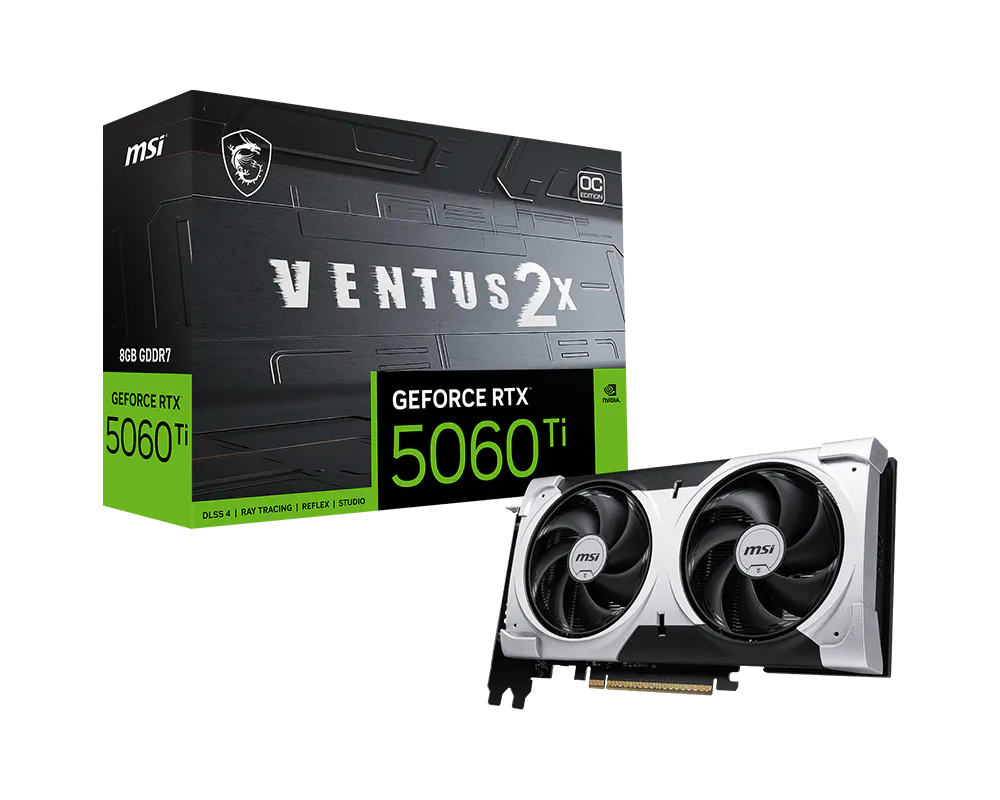 MSI GeForce RTX 5060 Ti 8G VENTUS 2X OC PLUS