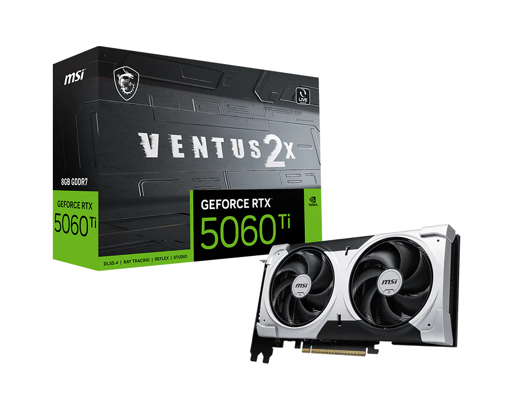 MSI GeForce RTX™ 5060 Ti 8G VENTUS 2X PLUS
