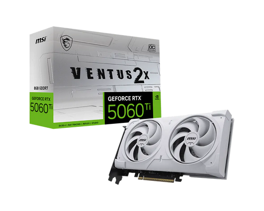 MSI GeForce RTX™ 5060 Ti 8G VENTUS 2X OC WHITE PLUS