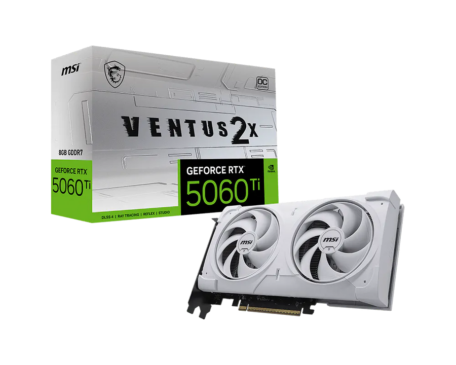 MSI GeForce RTX™ 5060 Ti 8G VENTUS 2X OC WHITE PLUS