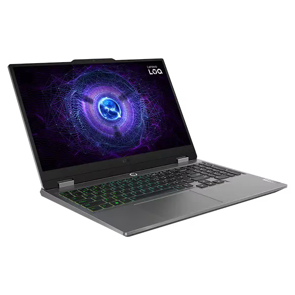 Lenovo LOQ, 12th Gen Intel Core i5 12450HX, RTX 3050-6GB, 16GB RAM, 512GB SSD, FHD, 15.6"/39.6cm, 144Hz, Windows 11, Office 2024, Grey, 2.4Kg, 83GS00PJIN, 3 Mon. Game Pass, Gaming Laptop